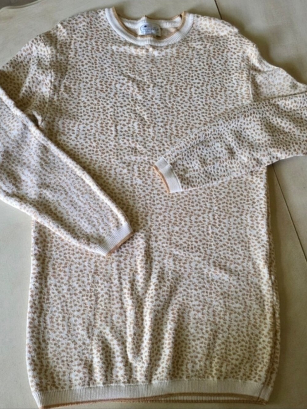 Vintage 80s/90s Cappagallo Sport Animal Print Sweater Dress / Long Tunic 🤎 - Picture 6 of 12